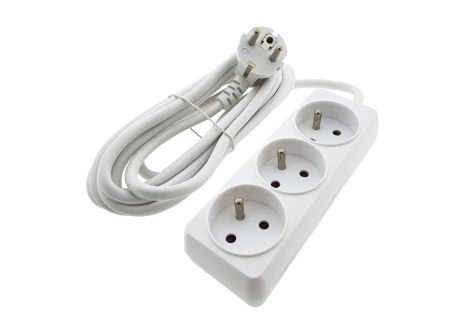 Predlžovací prívod 3 zásuvky, 3m, TR 706 F
