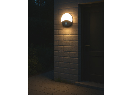 Q-18AD LED 18W/1260lm/4000K nástenné, senzorové, okrúhle svetlo - biela QTEC