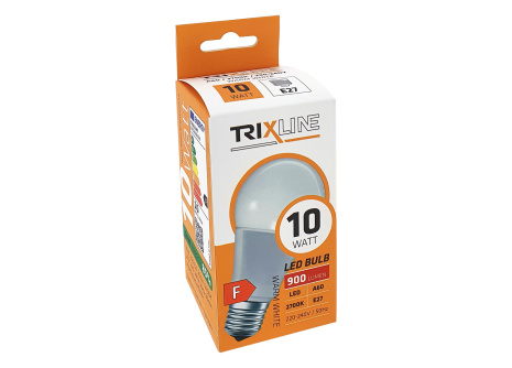 LED žiarovka Trixline 10W 900lm E27 A60 2700K teplá biela