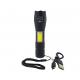 Ručné USB nabíjacie LED svietidlo so zoomom TR 370 Ručné USB nabíjacie LED svietidlo so zoomom TR 370