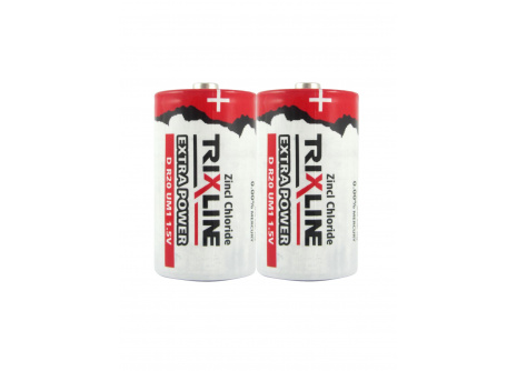 Zinkochloridový veľký 1,5V monočlánok BC R20/2P TRIXLINE Extra Power