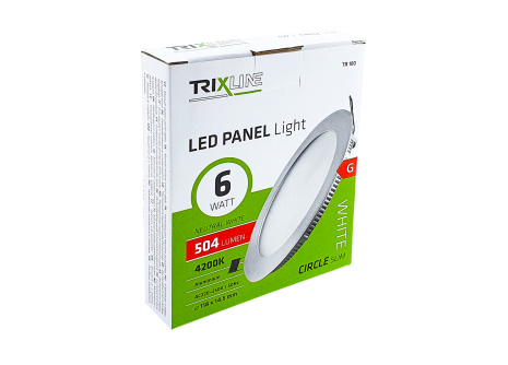 Podhľadové LED svietidlo TRIXLINE – okrúhle 6W neutrálna biela