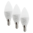 LED žiarovka Trixline 6W C35 E14 teplá biela 3 PACK