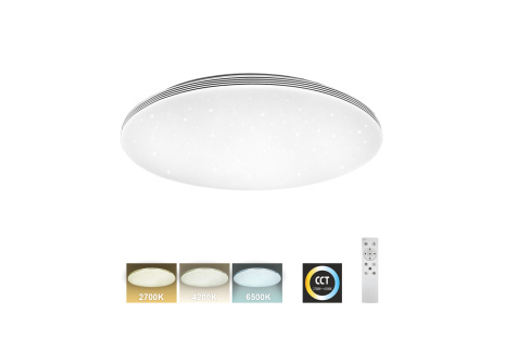LED stropné svietidlo TR-612C - VENTA 60W 5700lm ø58cm CCT + ovládač Trixline