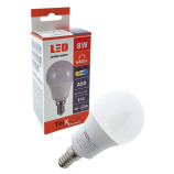 LED žiarovka Trixline 8W E14 A50 teplá biela