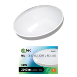 Led svietidlo QTEC Q-232CP 24W 4000K ø37cm/kruhové biele