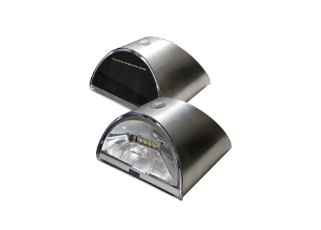 TR-67 Solárne LED svetlá so senzorom pohybu 2ks - strieborné Trixline