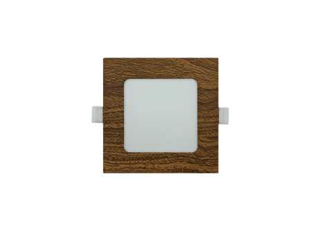 TR-149 LED panel 6W 504lm 4200K dekor drevo - štvorcový vstavaný Trixline