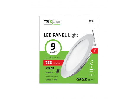 Podhľadové LED svietidlo TRIXLINE – okrúhle 9W