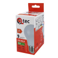 LED žiarovka Qtec 9W A60 E27 810lm teplá biela