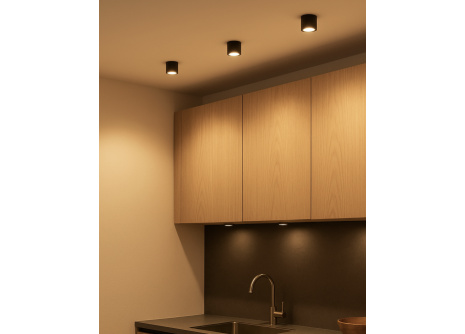 Q-10AD LED Stropné bodové svetlo 3CCT čierne QTEC