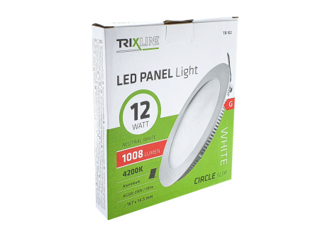 LED panel TRIXLINE TR 102 12W, kruhový vstavaný 4200K