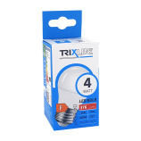LED žiarovka Trixline 4W 376lm E27 G45 studená biela