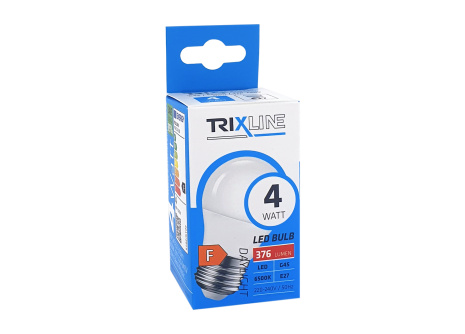 LED žiarovka Trixline 4W 376lm E27 G45 studená biela