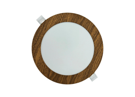 TR-146 LED panel 12W 1008lm 4200K dekor drevo - kruhový vstavaný Trixline