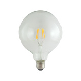 Dekoračná LED žiarovka FILAMENT Trixline G125, 4W E27 teplá biela