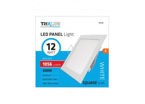 Podhľadové LEDsvietidlo TRIXLINE – štvorcové 12W studená biela