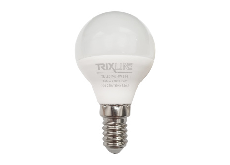 LED žiarovka Trixline 4W 360lm E14 P45 teplá biela