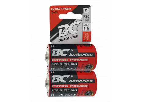 Trixline Extra power zinkochloridová batéria 1,5 V R20