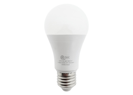 LED žiarovka Qtec 13W A60 E27 4200K