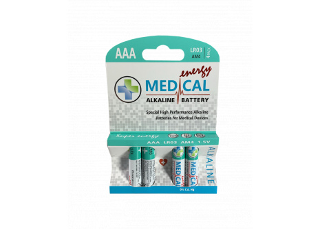 Medical alkalická AAA batéria 1,5V LR03 4ks blister