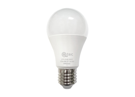 LED žiarovka Qtec 11W A60 E27 neutrálna biela