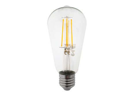 Dekoračná LED žiarovka FILAMENT Trixline 8W 960lm ST64 E27 teplá biela