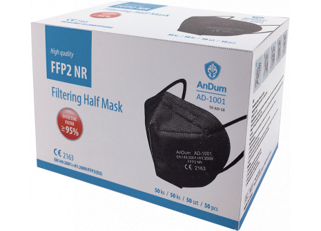 Respirátor FFP2 AD-1001 čierny