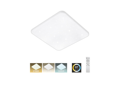 LED stropné svietidlo TR-604S - FLORA 36W 3420lm 43x43cm CCT + ovládač Trixline