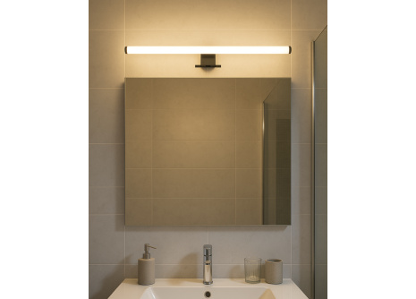 Q-314B LED 7W/600lm/4000K zrkadlové svetlo 50cm - čierne QTEC