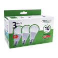 LED žiarovka 10W A60 E27 neutrálna biela 3 PACK