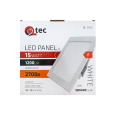 LED panel Qtec Q-205S 15W, štvorcový vstavaný 2700K