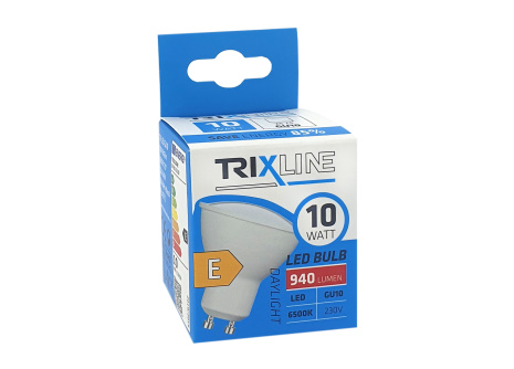 LED žiarovka Trixline 10W 940lm GU10 studená biela