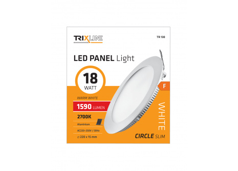 Podhľadové LED svietidlo TRIXLINE – okrúhle18W