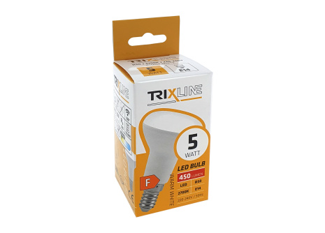 LED žiarovka Trixline 5W 450lm E14 R50 teplá biela