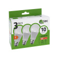 LED žiarovky 10W/920lm/A60/E27 neutrálna biela 3 PACK Qtec