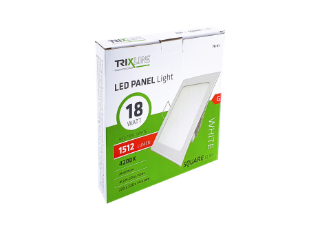 Podhľadové LED svietidlo TRIXLINE – štvorcové 18W neutrálna biela