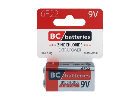 BC 6F22 Extra Power Zinkochloridová 9V/1ks