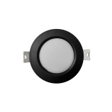 Q-50M LED panel 3W 330lm 4000K čierny - kruhový vstavaný Qtec